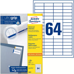 3667 Universal-Etiketten ultragrip - 48,5 x 16,9 mm, weiß, 6.400 Etiketten, permanent