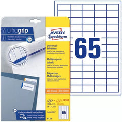 6121 Universal-Etiketten ultragrip - 38 x 21,2 mm, weiß, 1.950 Etiketten, permanent