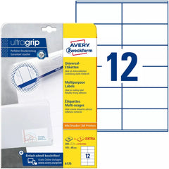 6175 Universal-Etiketten ultragrip - 105 x 48 mm, weiß, 360 Etiketten, permanent