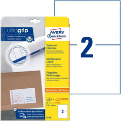 6176 Universal-Etiketten ultragrip - 210 x 148 mm, weiß, 60 Etiketten, permanent