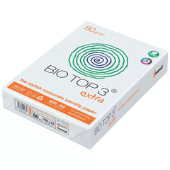 BIO TOP 3® extra - A4, 80 g/qm, naturweiß, holzfrei, 500 Blatt