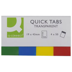 Haftmarker Transparent - 25 x 45 mm, 4 x 40 Streifen