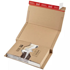 Klassische Versandverpackung zum Wickeln 380x290x80 mm (B4), braun