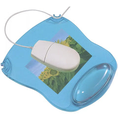 Mousepad mit Gelauflage - blau-transparent