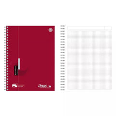 Spiralbuch Red Note A4 80 Blatt 90g/qm 5mm kariert