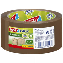 Packband Verpackungsklebeband tesapack® Eco & Strong - PP, 66 m x 50 mm braun