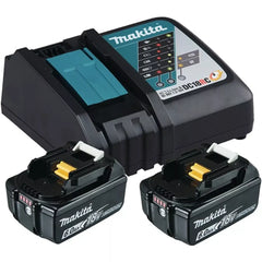 Makita Power-Source Kit BL1860B+DC18RC 18 V 2x6 Ah