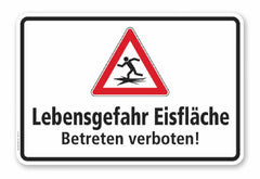 WH-E-01 - Lebensgefahr Eisfläche Betreten verboten! RA1