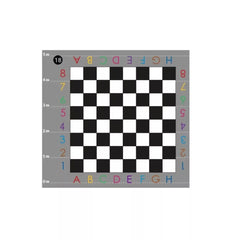 Spielplatzmarkierung Schach, Buchstaben und Zahlen, 1-8, A-H, 5000x5000 mm