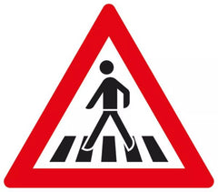 Verkehrszeichen101-11 Fußgängerüberweg, Aufstellung rechts - SL 630 Alform RA1