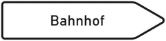 Verkehrszeichen 432-20 Pfeilwegweiser zu Zielen mit erheblicher Verkehrsbedeutung, rechtsweisend - 350x1750x2mm RA2