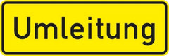 Verkehrszeichen 457.1 Umleitungsankündigung - 350x1050 2 mm RA1