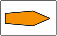 Verkehrszeichen 467.1-20 Umlenkungspfeil (Streckenempfehlung) rechtsweisend - 1600x2500 2 mm RA1