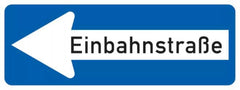 Verkehrszeichen 220-10 Einbahnstraße linksweisend - 300x800 2 mm RA1