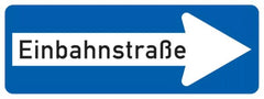 Verkehrszeichen 220-20 Einbahnstraße rechtsweisend - 300x800 2 mm RA1