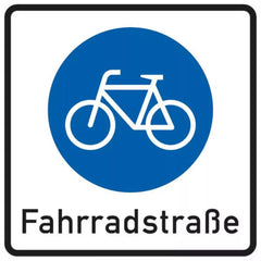 Verkehrszeichen 244.1 Beginn einer Fahrradstraße - 420x420 2 mm RA1