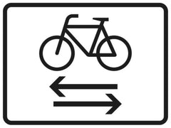 Verkehrszeichen 1000-32 Radverkehr kreuzt von links nach rechts - 315x420 2 mm RA1