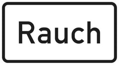 Verkehrszeichen 1007-31 Rauch - 231x420 2 mm RA1