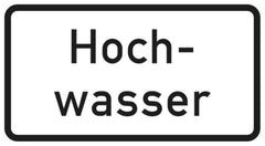 Verkehrszeichen 1007-51 Hochwasser - 231x420 2 mm RA1