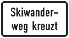 Verkehrszeichen 1007-56 Skiwanderweg kreuzt - 231x420 2 mm RA1