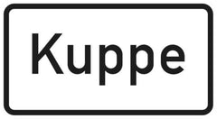 Verkehrszeichen 1007-57 Kuppe - 231x420 2 mm RA1