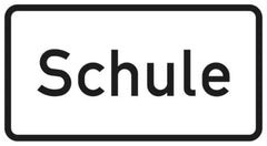 Verkehrszeichen 1012-50 Schule - 231x420 2 mm RA1