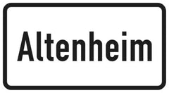 Verkehrszeichen 1012-52 Altenheim - 231x420 2 mm RA1