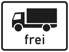 Verkehrszeichen 1024-12 Kraftfahrzeuge mit einer zul. Gesamtmasse von 3,5 t, einschließlich ihrer Anhänger und Zugmaschinen, ausgenommen Personenkraftwagen und Kraftomnibussen frei - 315x420 2 mm RA1