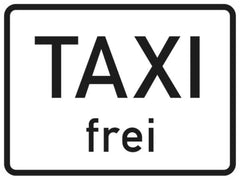 Verkehrszeichen 1026-30 Taxi frei - 315x420 2 mm RA1