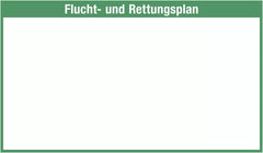 Flucht- und Rettungsplan ohne Legende, Kunststoff, 1204x704 mm