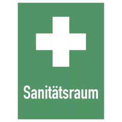 Sanitätsraum, ISO 7010, Kunststoff, 300x400 mm