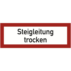 Steigleitung trocken, Folie, 297x105 mm