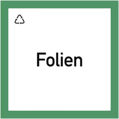 Wertstoffkennzeichnung Folien, Folie, 300x300 mm