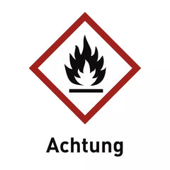 Entzündbar (GHS 02) Achtung, Folie, 52x74 mm, 10 Stück/Bogen