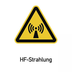 HF-Strahlung ISO 7010, Kombischild, Alu, 262x371 mm