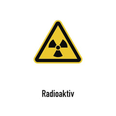 Radioaktiv, Kombischild, Folie, 148x210 mm