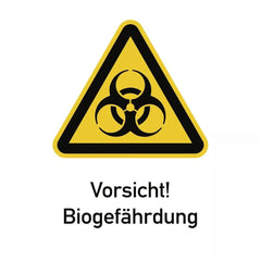 Vorsicht! Biogefährdung, Kombischild, Alu, 262x371 mm