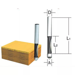 Makita Bündigfräser D-10578 D.8mm L.60mm Schaft-D.8mm