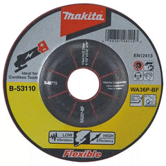 Makita Schruppscheibe B-53110 D.125mm B.4mm Bohrung 22mm WA36P flexibel