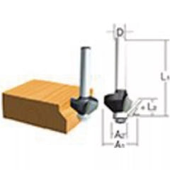 Makita Winkelkantenfräser D-09488 D.26/8mm L.42mm Schaft-D.6mm m.Anlaufring