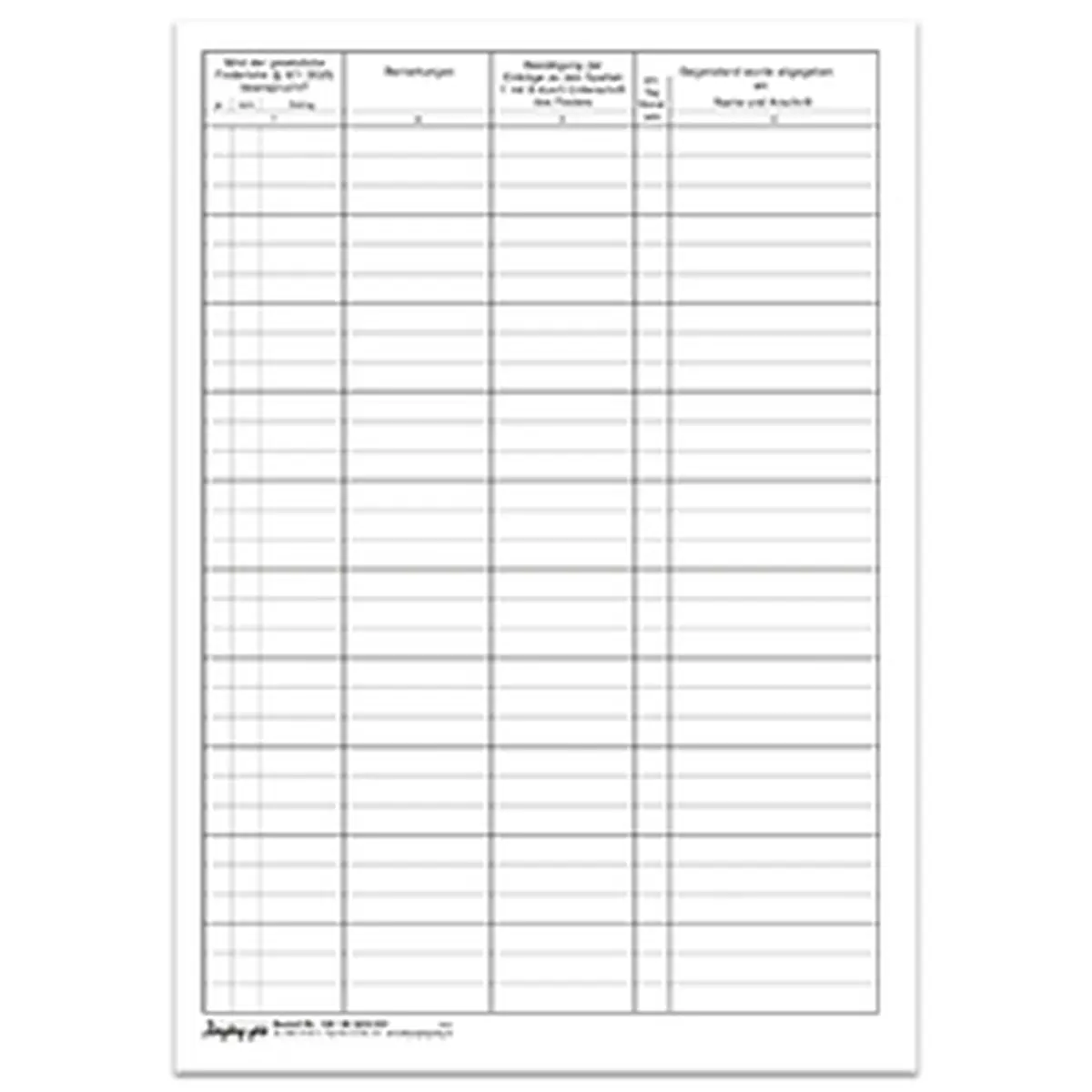 Formulare und Vordrucke Fundbuch - Einlagebogen, A4, 4-seitig, 25 Stück für Bürobedarf