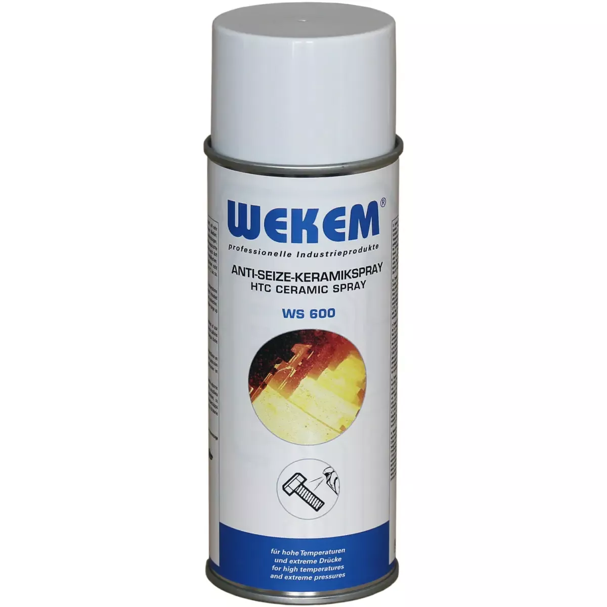 Schmierung Wekem Keramikpaste, metallfreier weißer Schmierstoff, WS 600, 400 ml Spray für Betriebsmittel