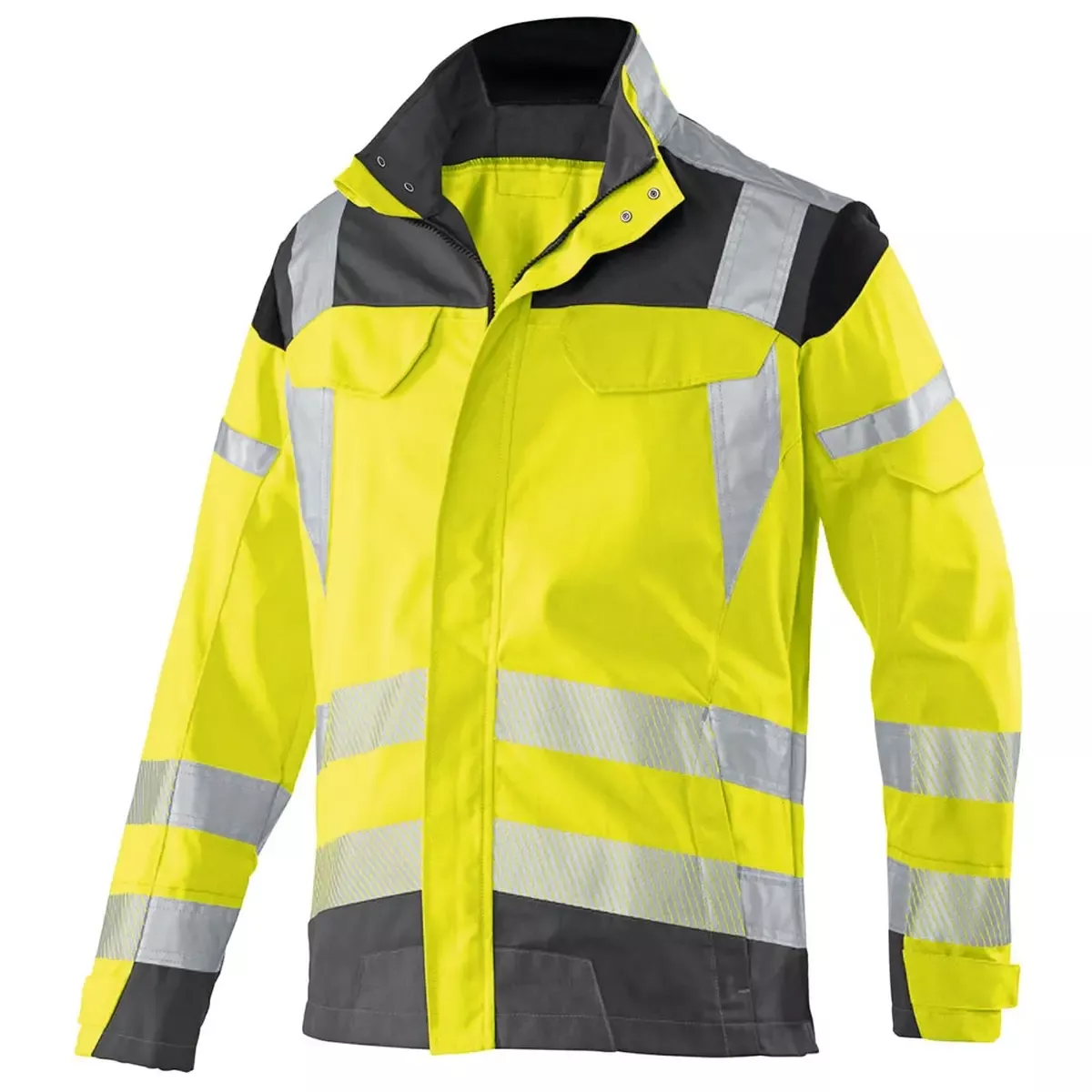 Bekleidung Warnschutz-Bundjacke REFLECTIQ, Farbe warngelb anthrazit, Gr.54 für Arbeitssicherheit