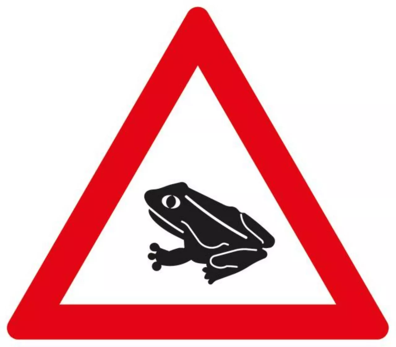Verkehrszeichen 101-14 Amphibienwanderung, Aufstellung rechts - SL 900 2 mm RA2