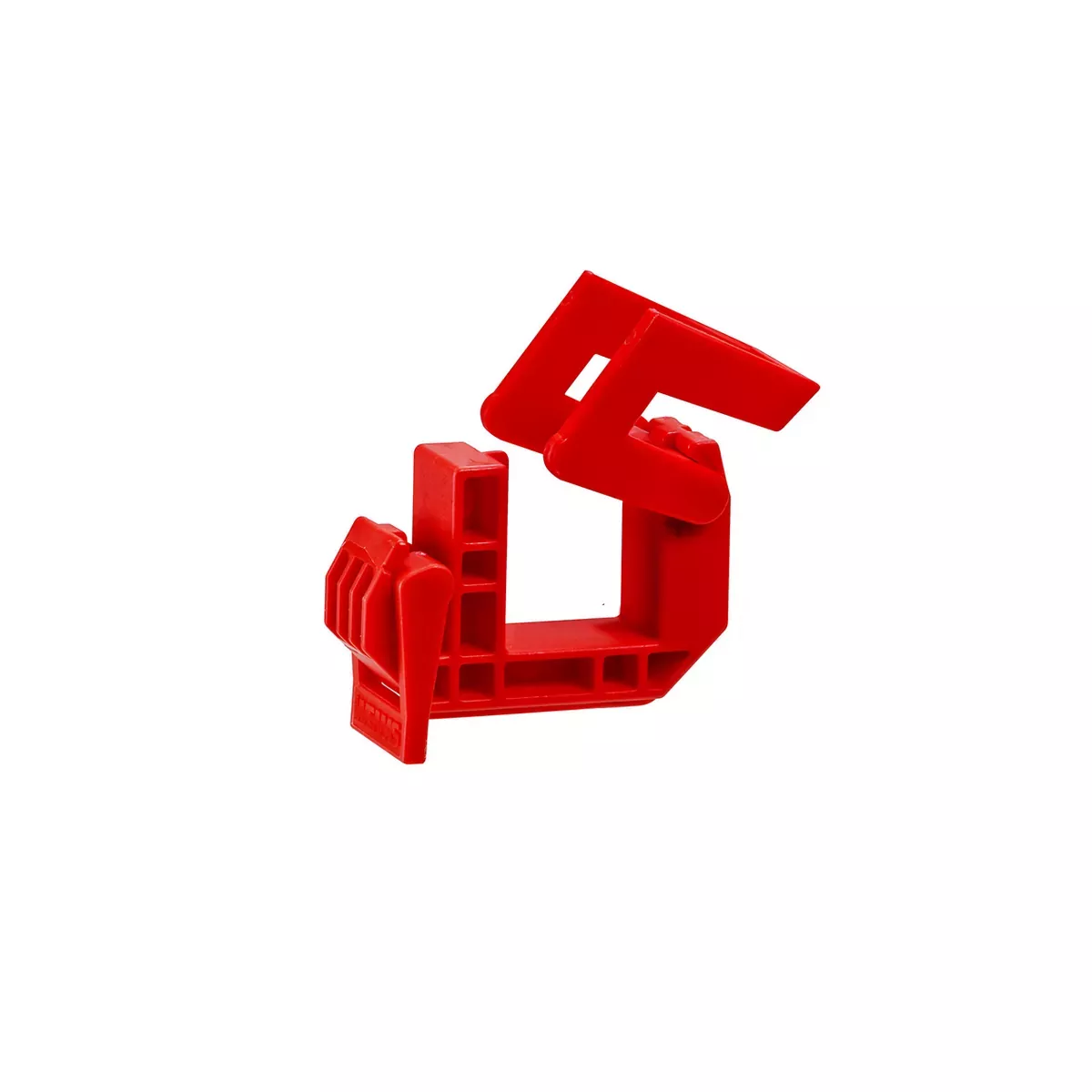 Duplexklemme Alform, rot für randverformte Schilder