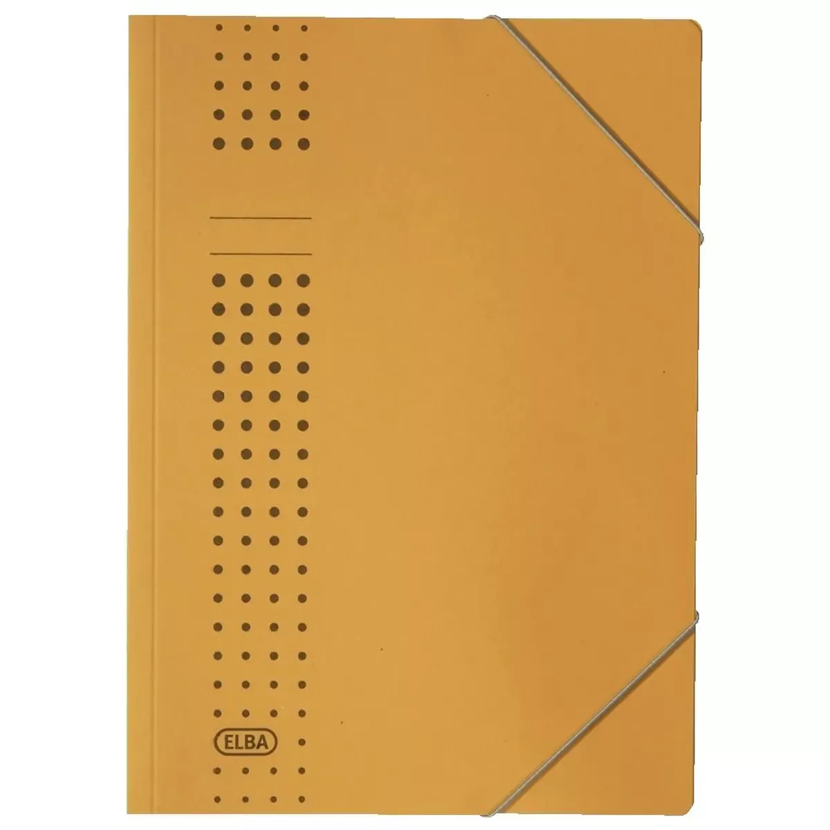 Eckspanner chic A4, für ca. 150 DIN A4-Blätter, mit Eckspannergummi, aus 320 g/m² Karton (RC), gelb
