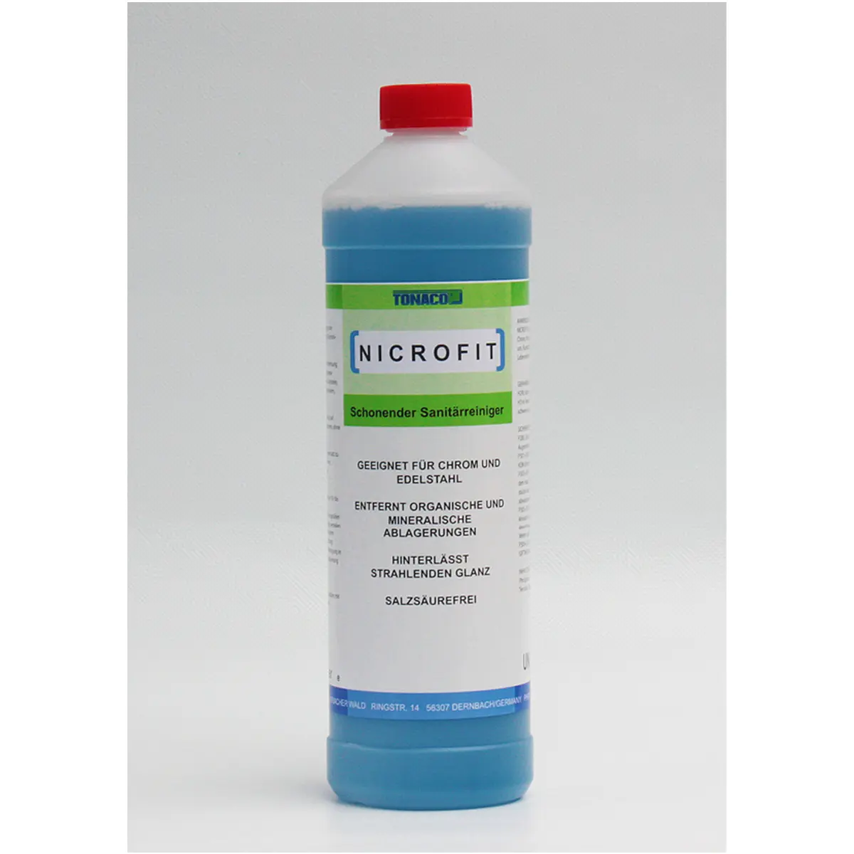 NICROFIT Entkalker Chromarmaturen saurer Reiniger, hochkonzentriert, 12 x 1L