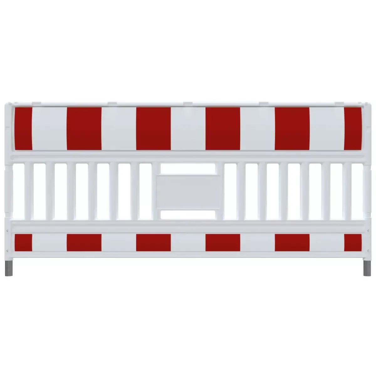 EURO3 Absperrschrankengitter RA1, rot-weiß, vorgerichtet für auswechselbare Adapter Bild 4 von 6 für Baustellenabsicherung