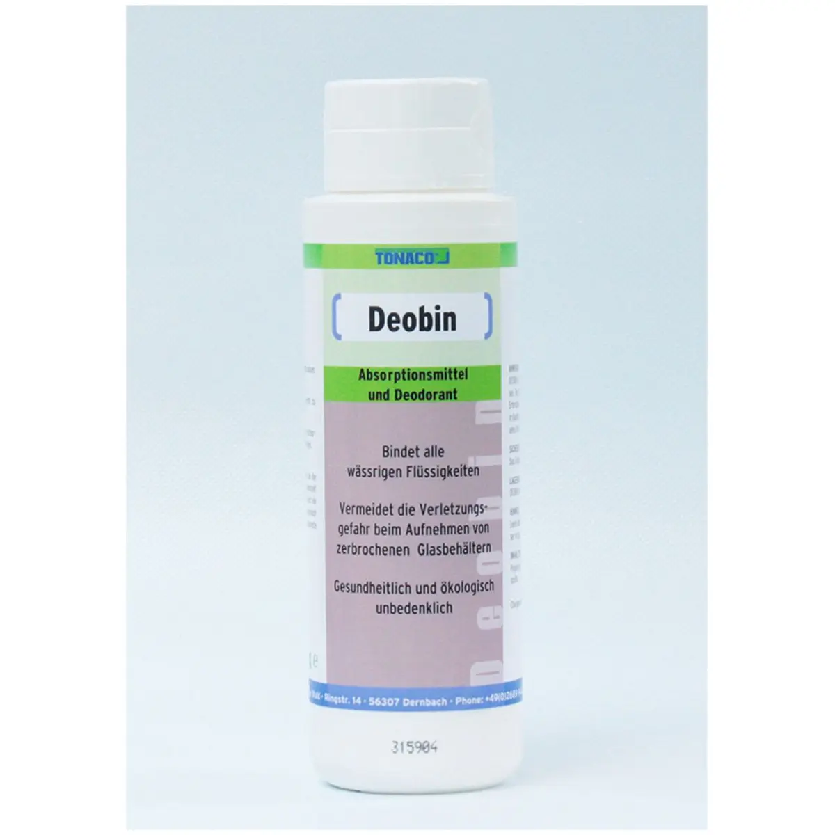 Reinigung, Aufbereitung DEOBIN Superabsorber für Flüssigkeiten, 0,4 kg- Streudosen 12 Stck Bild 1 von 4 für Betriebsmittel