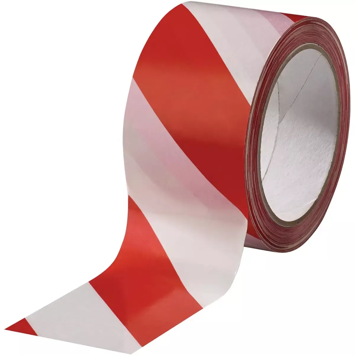 PVC-Warnstreifen-Klebeband rot-weiß, 66 m x 60 mm